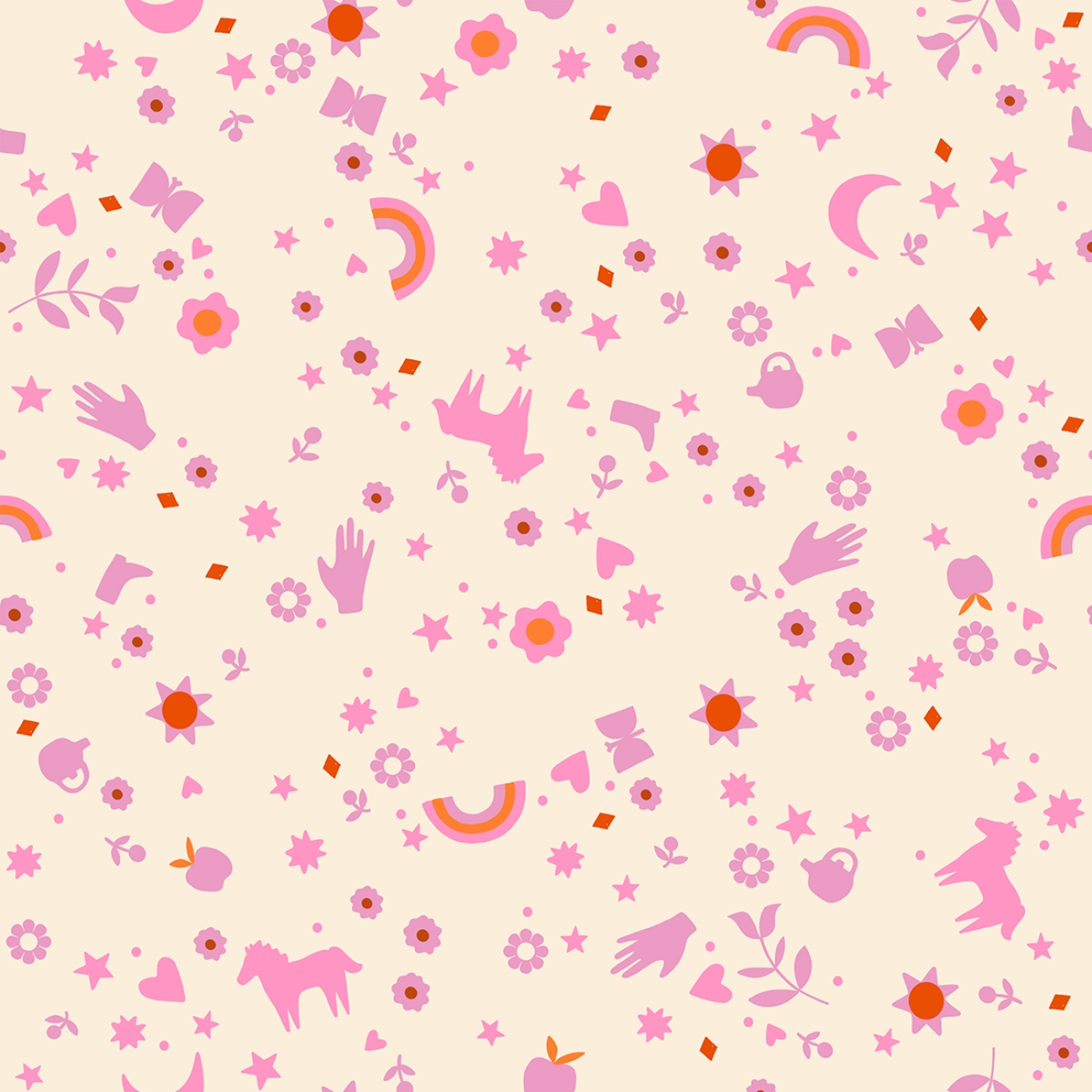 Baumwolle Patchwork -  Alexia Abegg - Ruby Star Society - Meadow Star - Flamingo Dreamland